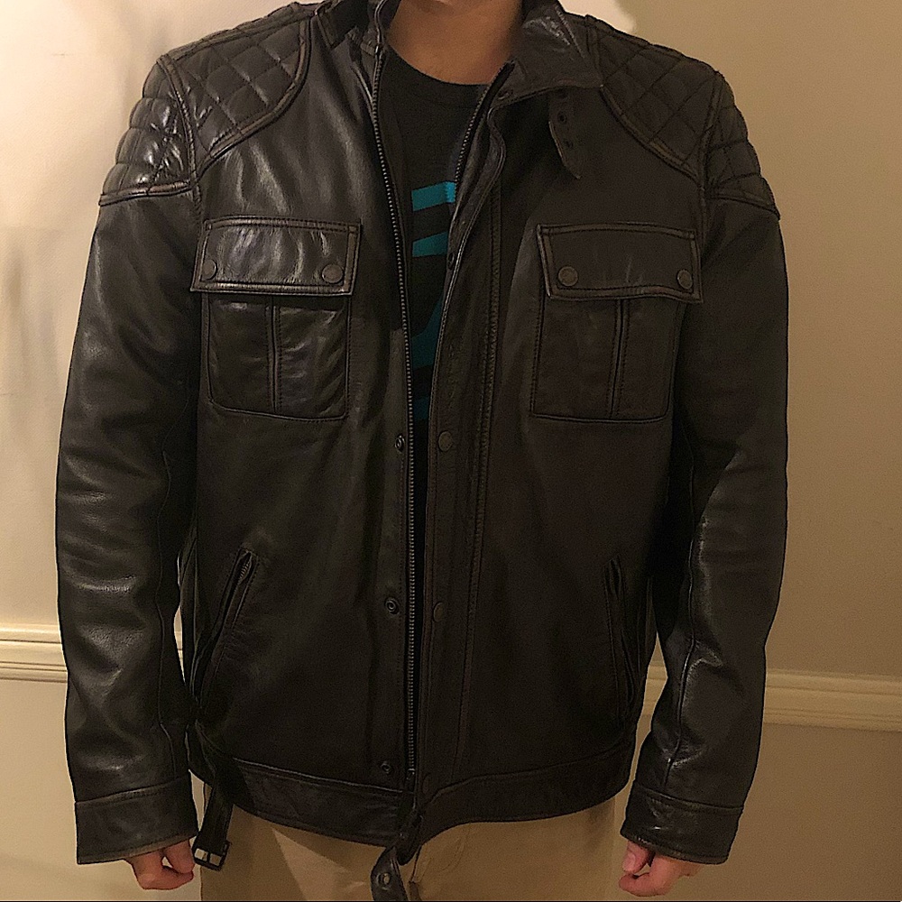 Men’s Timberland Skye Peak quilted leather jacket